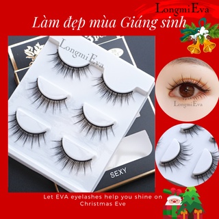 Mi giả tự nhiên 3D 3 cặp phong cách makup hàng ngày, khách tiệc, đi chơi mã 3DA07