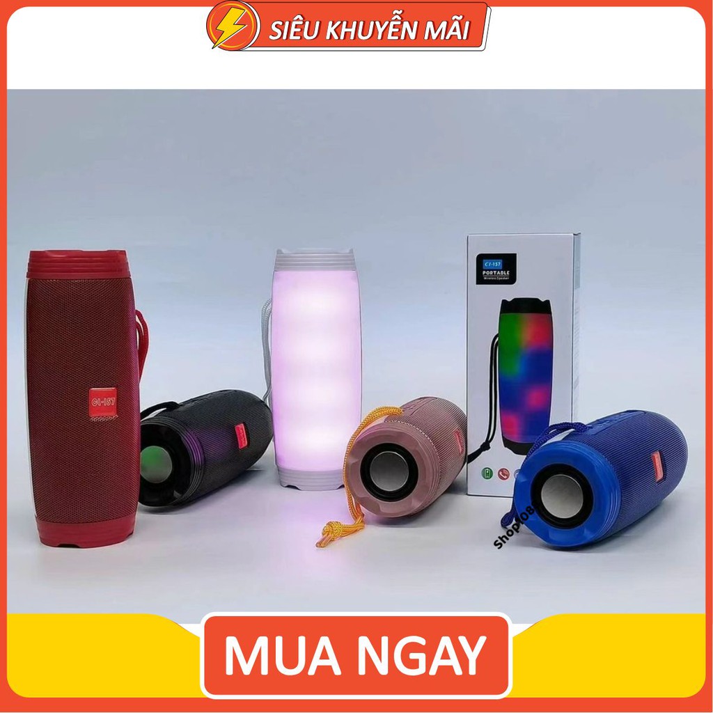 Loa Bluetooth Đèn Led CL157 nghe nhạc cực chất âm thanh sống động