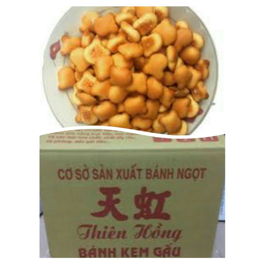 1kg bánh gấu nhân kem, bánh gấu trùm ngây