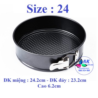 2412.025 khuôn nhôm spring form tròn 24cm