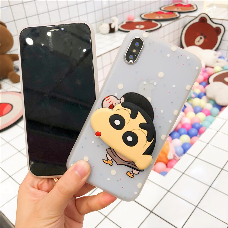 Ốp Lưng Iphone Shin, Maruco - Cho Iphone 6 6s 6Plus 6sPlus 7Plus 8Plus X - (Tặng kèm giá đỡ) | BigBuy360 - bigbuy360.vn