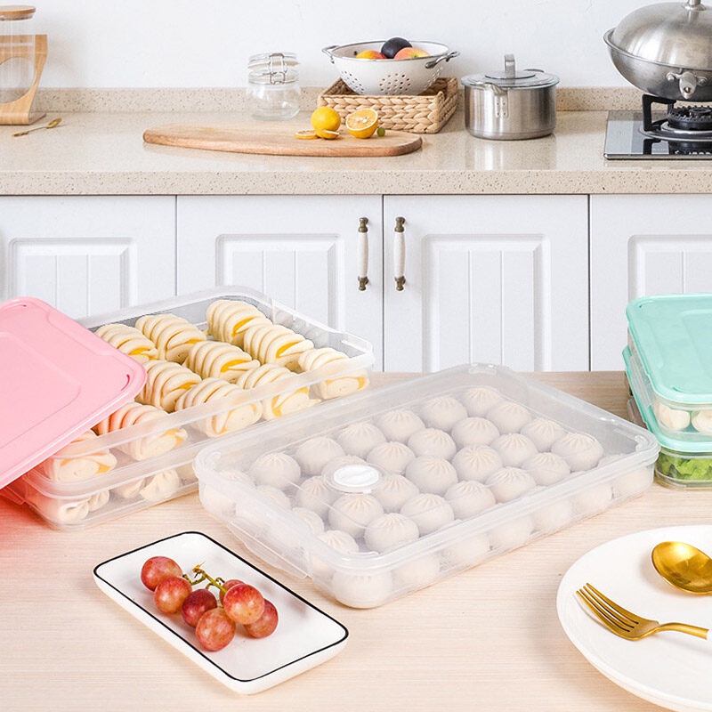 ONLY HOUSE Hộp Đựng Bánh Xếp Để Tủ Lạnh Tiện Dụng