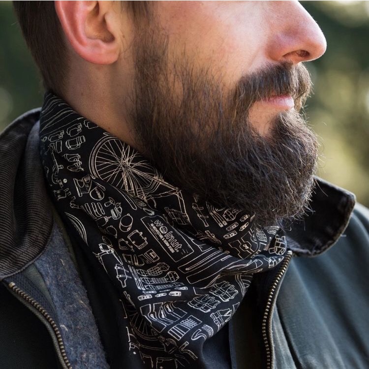 Khăn Bandana/Turban cổ điển họa tiết Skull Paisley Retro