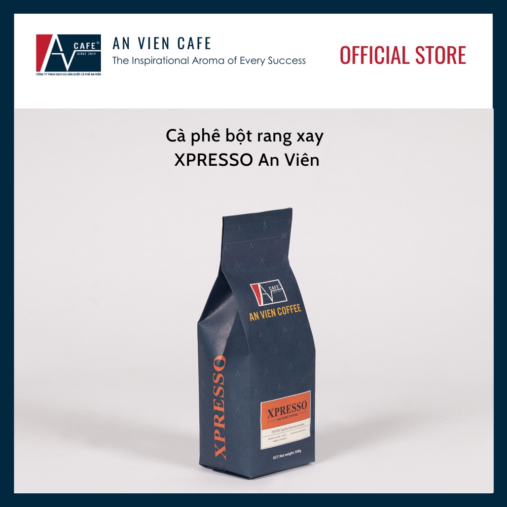 [Chính hãng] Cà phê bột rang xay XPRESSO An Viên - Thành phần hạt Coffee Robusta & Arabica nguyên chất rang mộc