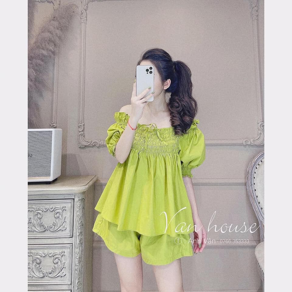 BỘ XANH ĐŨI TAY BỒNG CHUN NGỰC | BigBuy360 - bigbuy360.vn