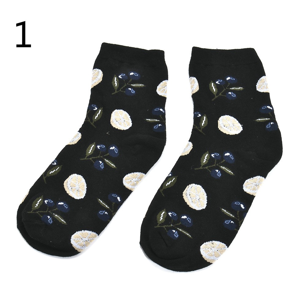 Vớ Cotton Họa Tiết Trái Cây Ngộ Nghĩnh Dành Cho Cả Nam Và Nữ