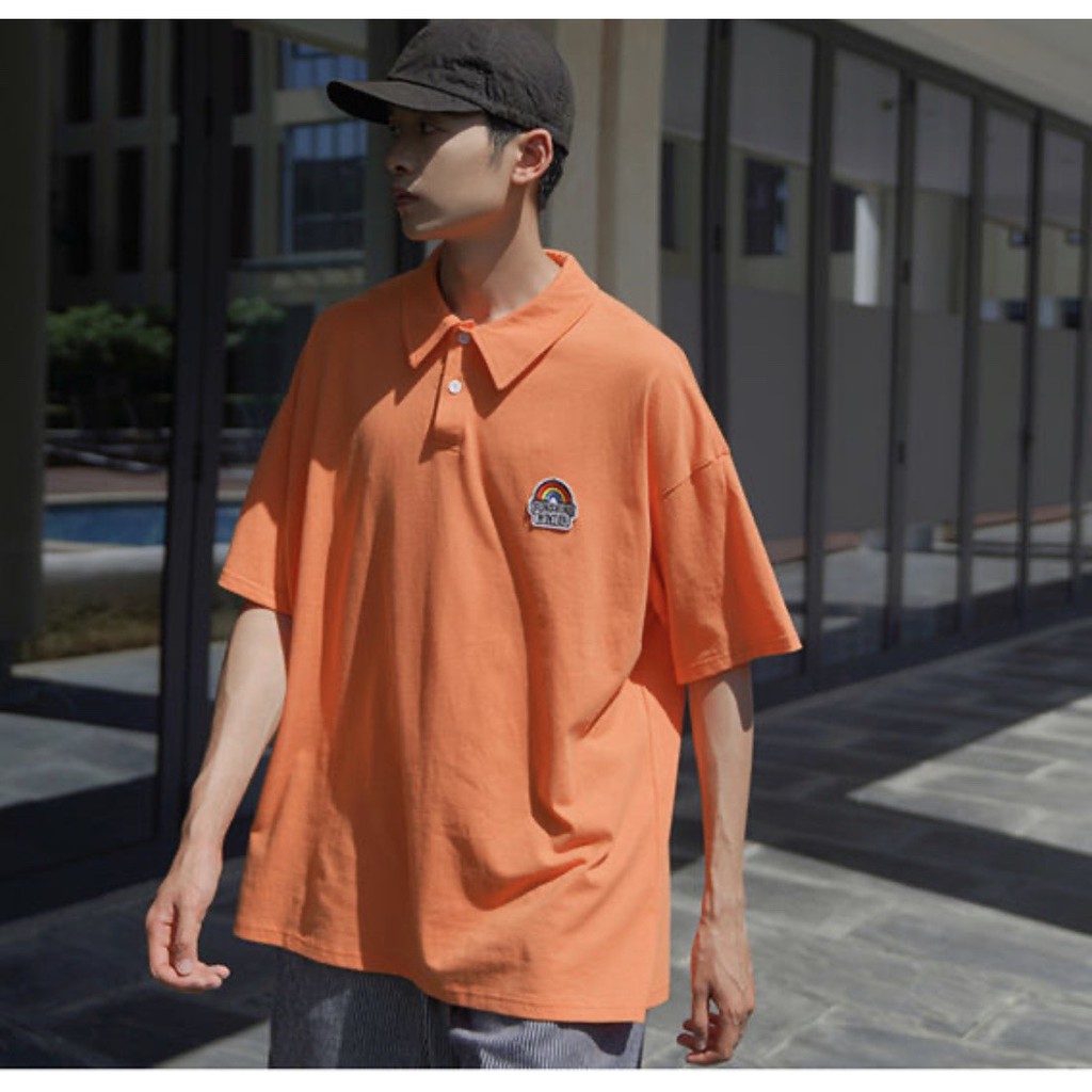 Áo Thun Polo Unisex Có Cổ Nam - TTCC55  - Chất Thun Cotton Mềm Mát - 4 Màu Siêu Đẹp - Form Rộng Tay Lỡ Oversize