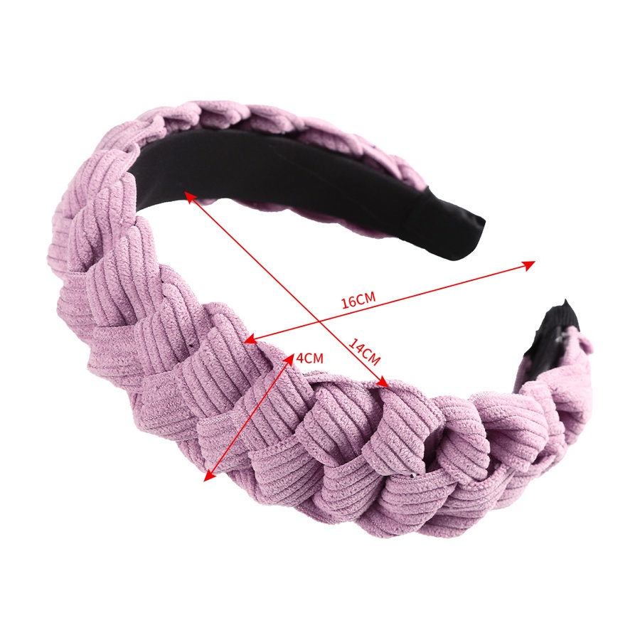 Cài tóc vải nhung kẻ sọc thời trang Hàn Quốc cho nữ