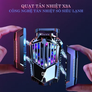 Quạt tản nhiệt điện thoại sò lạnh chạy Pin 2000mAh Led RGB - K1347