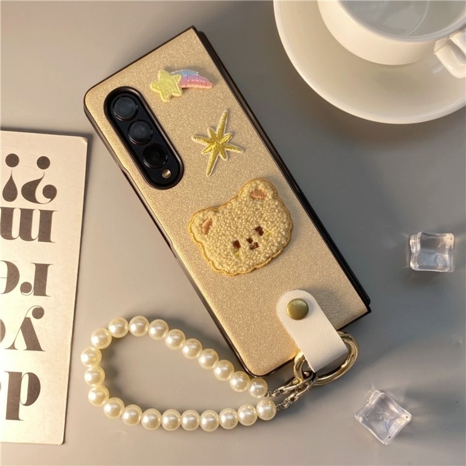 Ốp Điện Thoại Gập Hình Gấu Cho Samsung Galaxy Z Fold3 W22 5g Zfold3