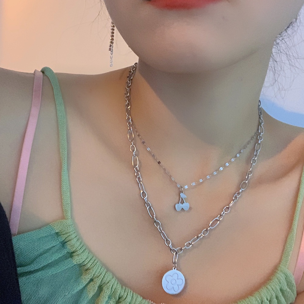 Dây Chuyền Choker Hợp Kim Phối Ngọc Trai Nhân Tạo Mặt Hình Bướm/Hình Trái Tim Thời Trang Phong Cách Hàn Quốc Cho Nữ