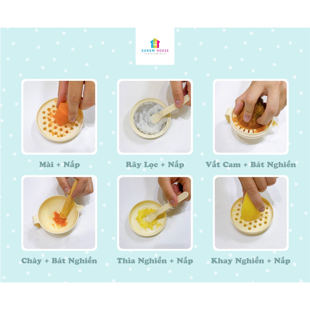 Bộ chế biến ăn dặm FOOD MAKINGSET 7 món