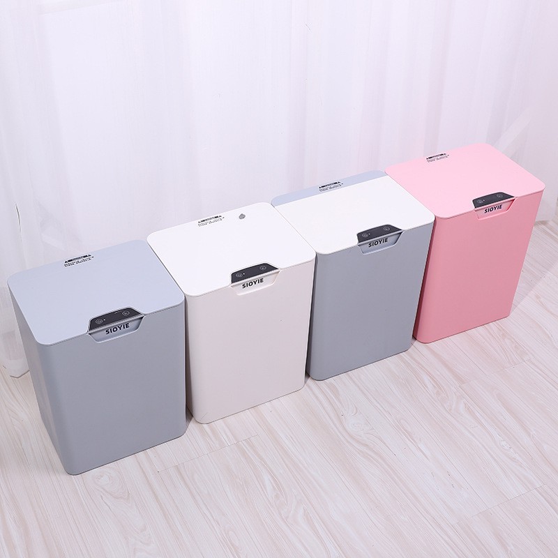 Thùng rác cảm ứng tự động [HÀNG MỚI VỀ] thùng rác thông minh có nắp đóng mở tự động 3-5s, pin trâu tiết kiệm năng lượng