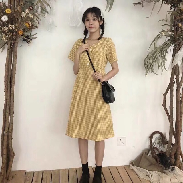 RUBI SHOP-VÁY KẺ THÔ 3 KHUY CÓ SẴN | BigBuy360 - bigbuy360.vn