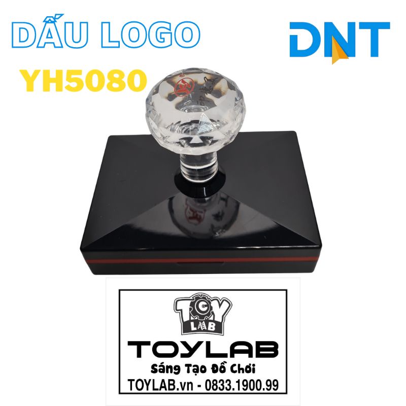 Con dấu in logo YH5080 Đóng dấu logo, thương hiệu lên hộp đựng hàng, túi nilon KT 5x8cm