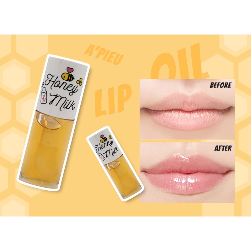 🍯Dầu dưỡng môi A'PIEU mật ong sữa 5g