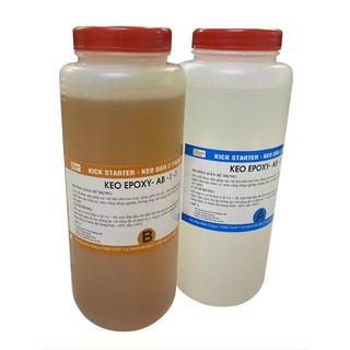 0.8kg Keo Epoxy AB 1:1 2 thành phần đài loan