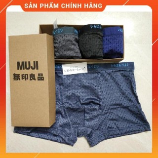 Hộp 4 quần sịp đùi lỗ thông hơi - quần lót nam xuất nhật hàng loại 1