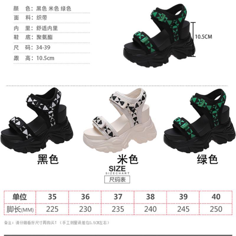 Dép bánh mì đế cao Dép đế xuồng Giày Sandal Thể Thao Đế Dày Tăng Chiều Cao Thời Trang Mùa Hè 2022 Dành Cho Nữ
