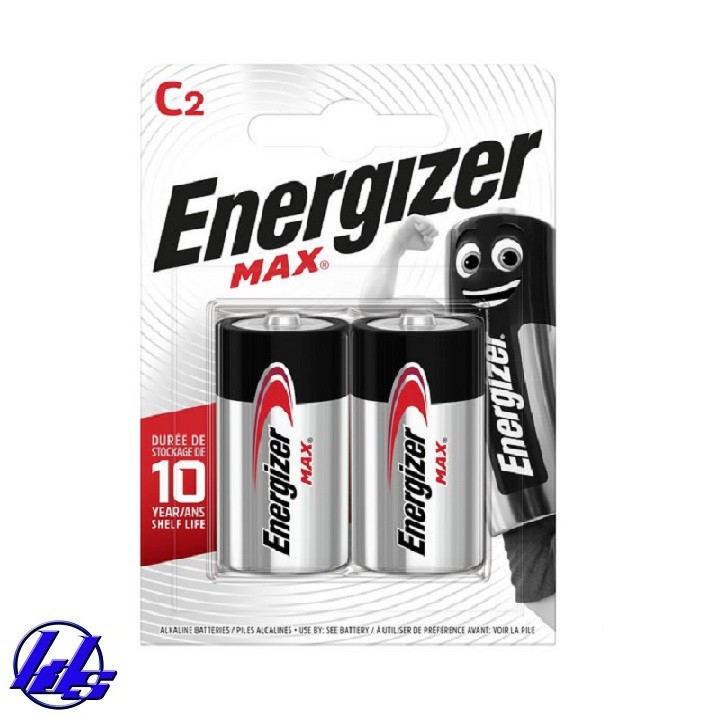 Pin trung C Energizer 1,5V Max E93 BP2-LR14 Max Power - Vỉ 2 viên
