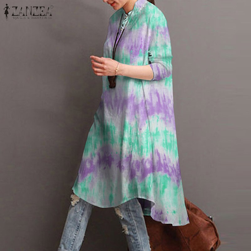 Áo kiểu ZANZEA tay dài phong cách cổ điển thời trang cá tính cho nữ