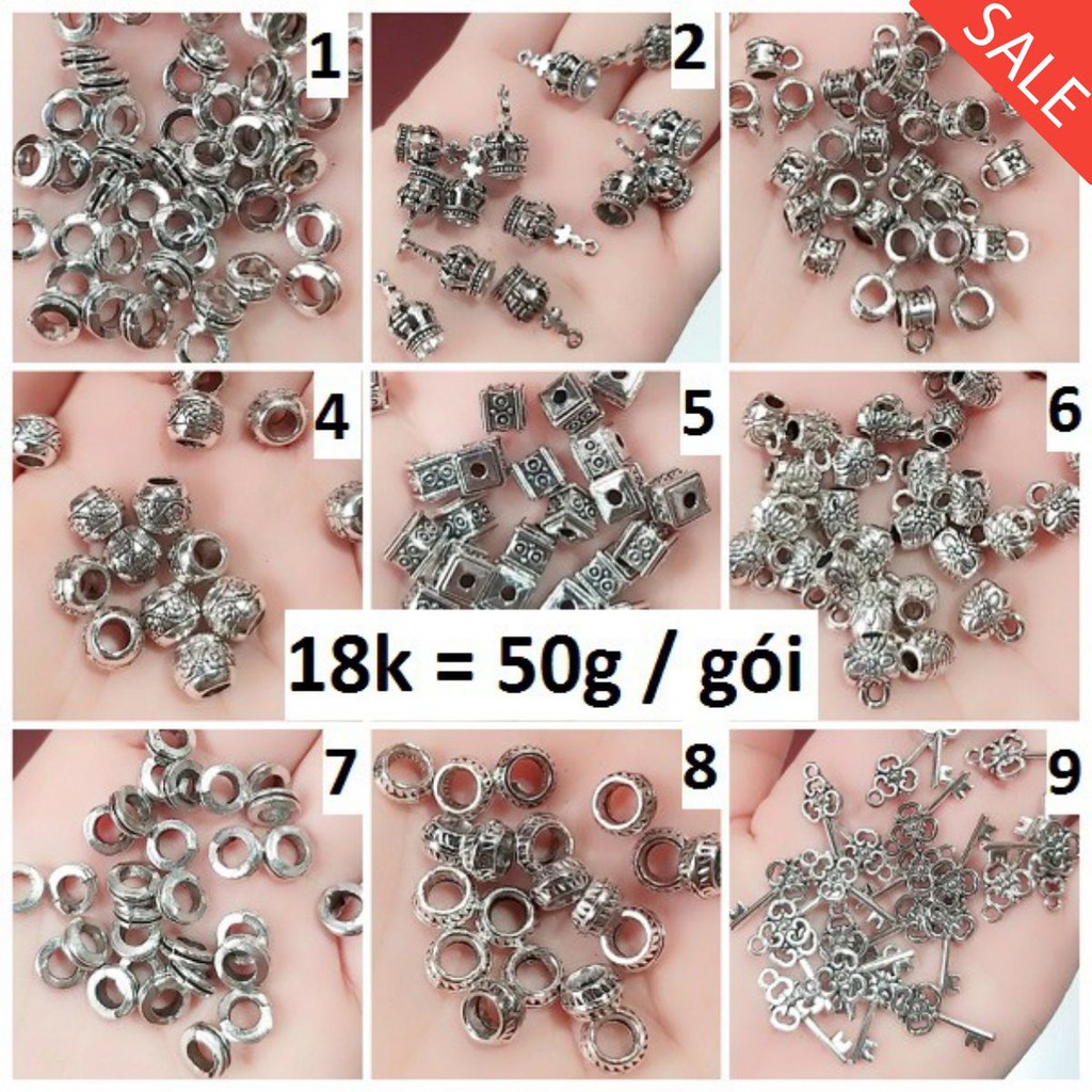 Charm giá sỉ : 50g / gói = 23k [ Charm giá sỉ TPHCM ]