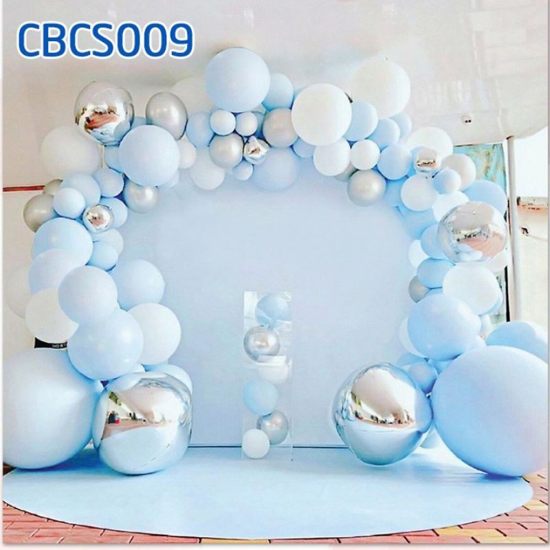 (KÈM BƠM KEO) SET BONG BÓNG SINH NHẬT TÔNG MÀU CỰC SANG MS100