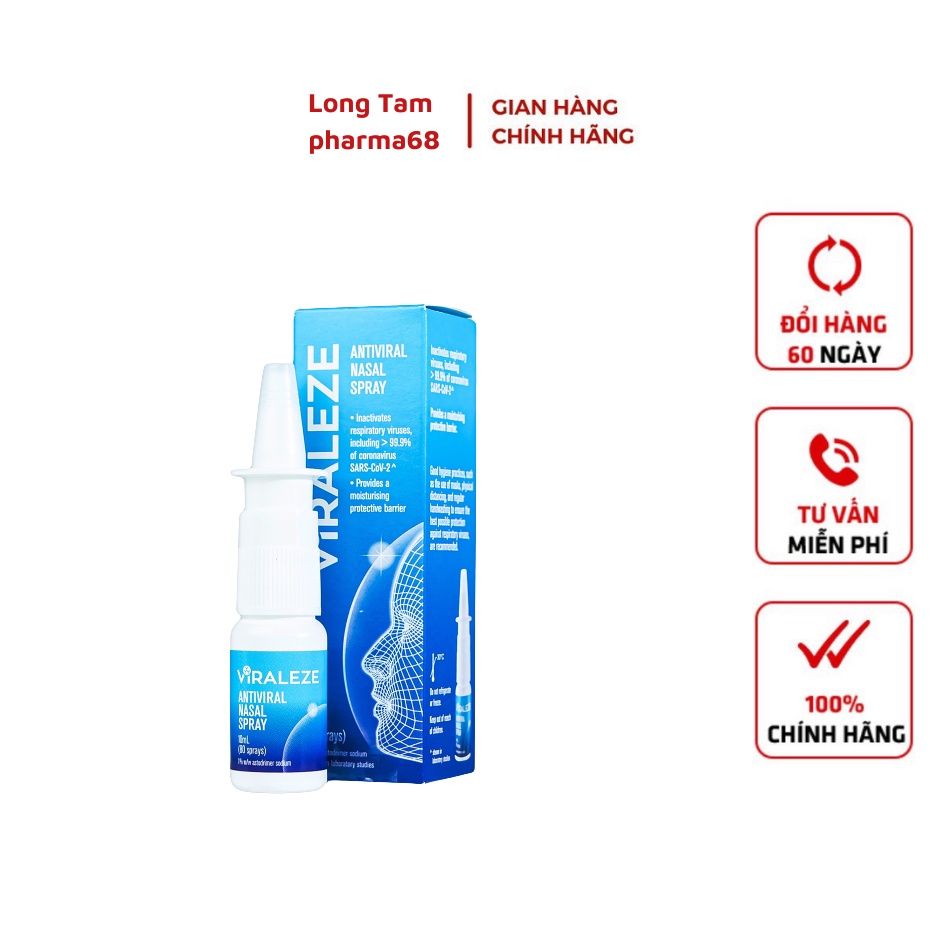 Xịt mũi VIRALEZE 10ml Hàng Chính Hãng Nhập Khẩu Úc - Tác dụng nhanh chóng date