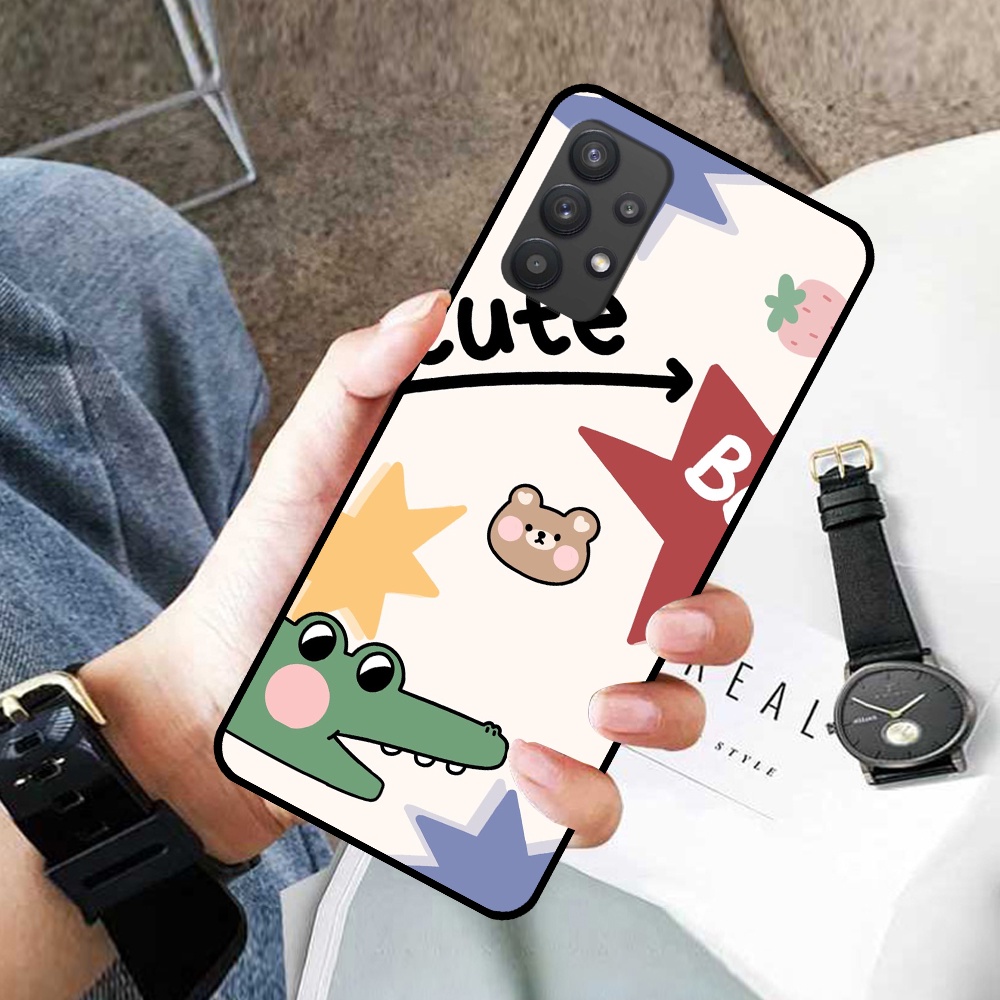 Ốp lưng Samsung A32 4G 5G - A52 - A52s -  A72 in hình cá mập, khủng long dễ thương, cute (T01 - T06)