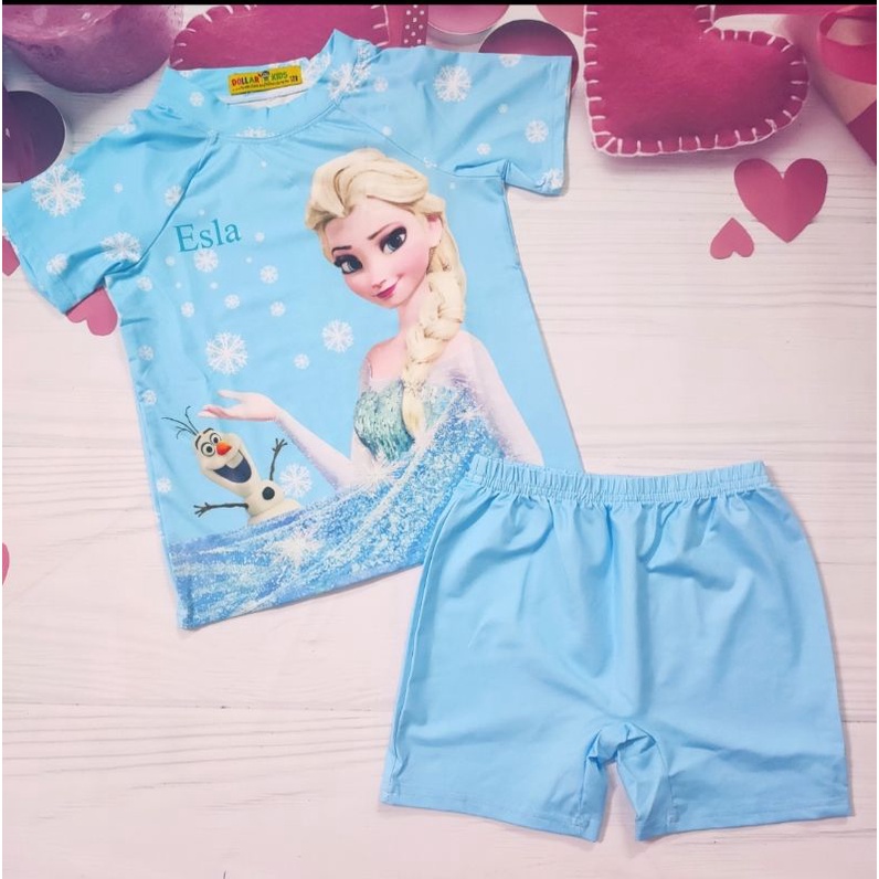 Bộ đồ bơi Elsa sét quần áo bơi chống nắng hình công chúa Elsa Frozen