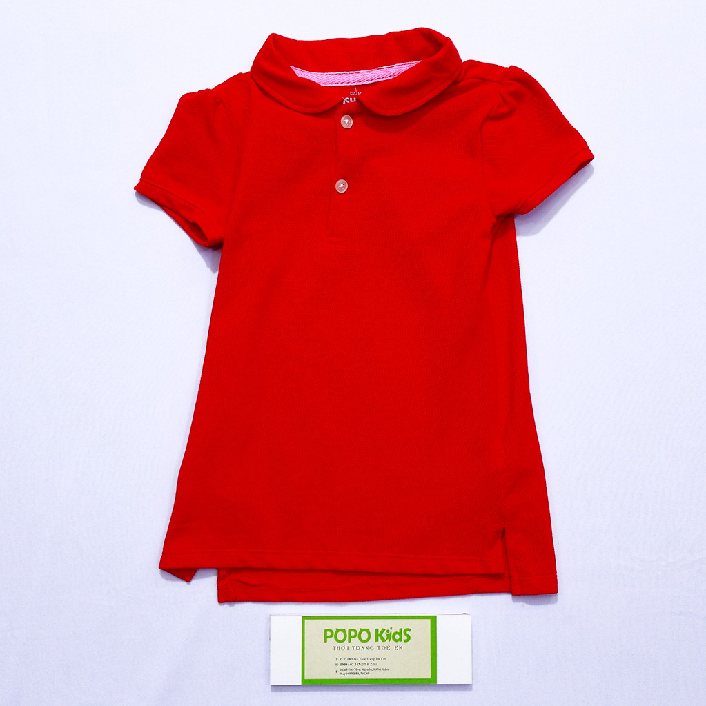 [XUẤT XỊN] Áo polo bé gái xuất dư 100% cotton thoáng mát vải mềm mịn (Size 09 - 16kg)[Hình thật]