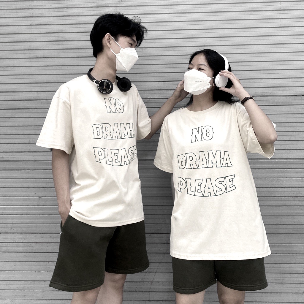 Áo Thun 3158 NO DRAMA Áo Phông In Chữ 3158 Form Rộng Tay Lỡ Dáng Oversize Nam Nữ Chất Vải Dày Dặn Mặc Mát Mẻ