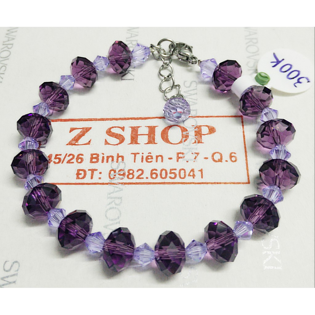 Vòng pha lê nhân tạo nhiều màu LT233
