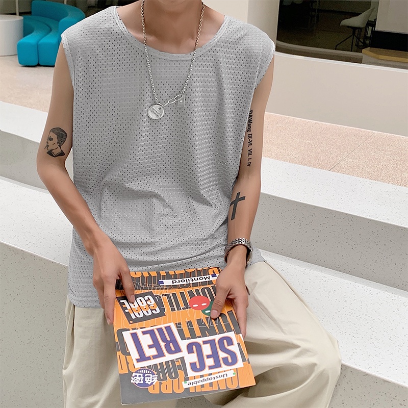 Áo Ba Lỗ Thể Thao Thoáng Khí Mau Khô Thời Trang Mùa Hè Cho Nam