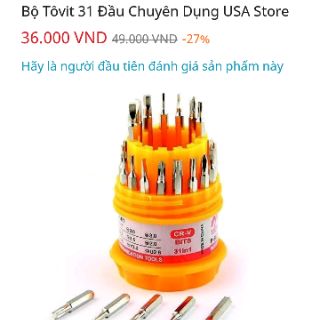 Bộ tô vít đa năng 31 chi tiết
