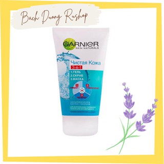 Sữa rửa mặt Ganier 3in1 Nội Địa Nga 150ml dành cho da dầu, mụn - Bachduongrushop
