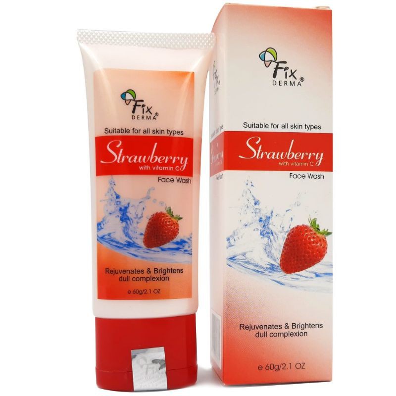 Sữa rửa mặt trẻ hoá làm trắng da Strawberry Fixderma