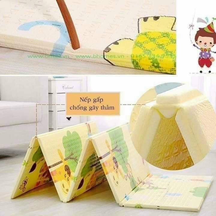 🍀🍀TẶNG QUÀ 🍀🍀THẢM XỐP GẤP GỌN HÀN QUỐC 1.8M X 2M X 1CM🍀🍀