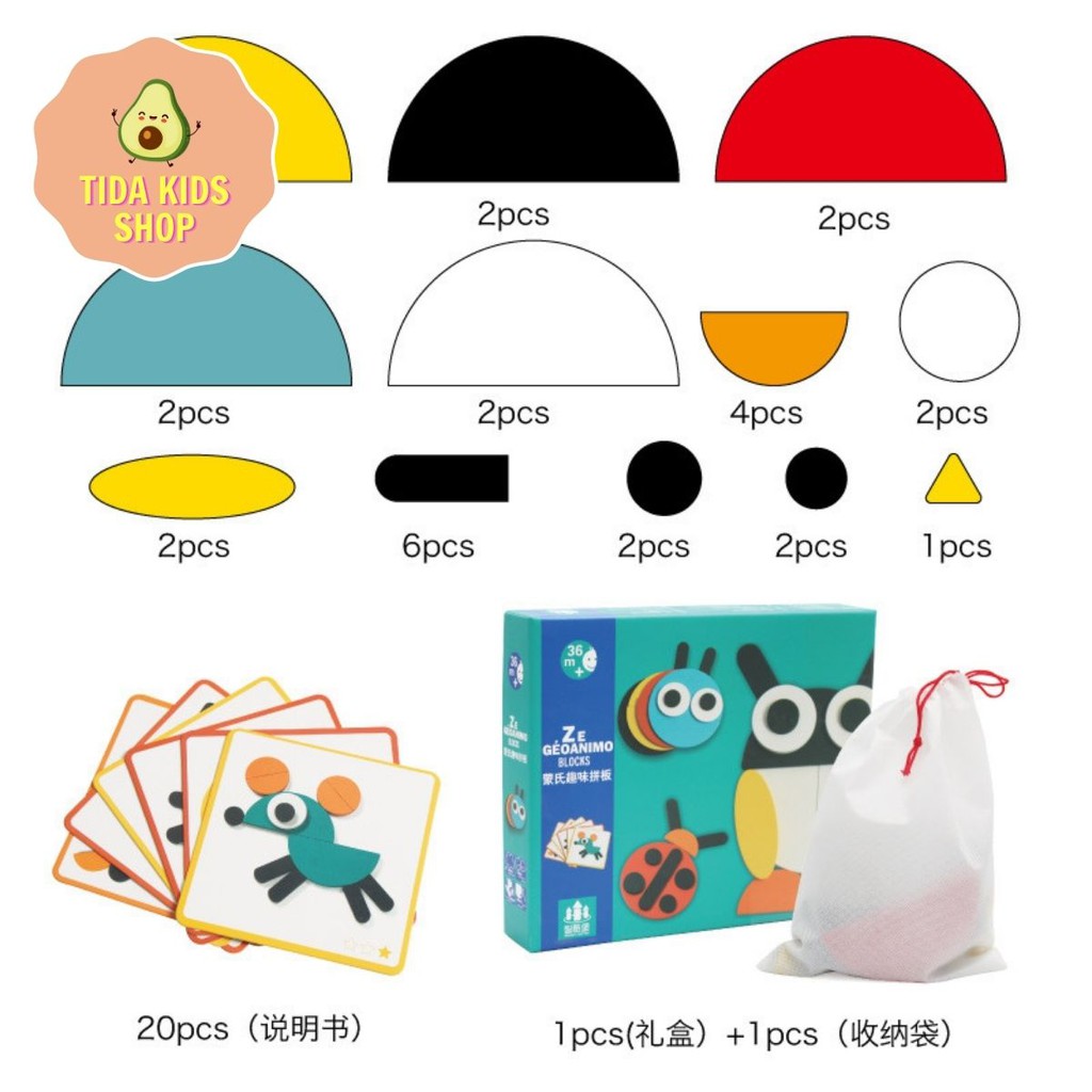 Đồ Chơi Xếp Hình ❤️ Freeship ❤️ Giá Tốt ❤️ Ghép Hình Puzzle Theo Tranh Cho Bé Phát Triển Não Bộ ❤️ TiDa Kids Shop