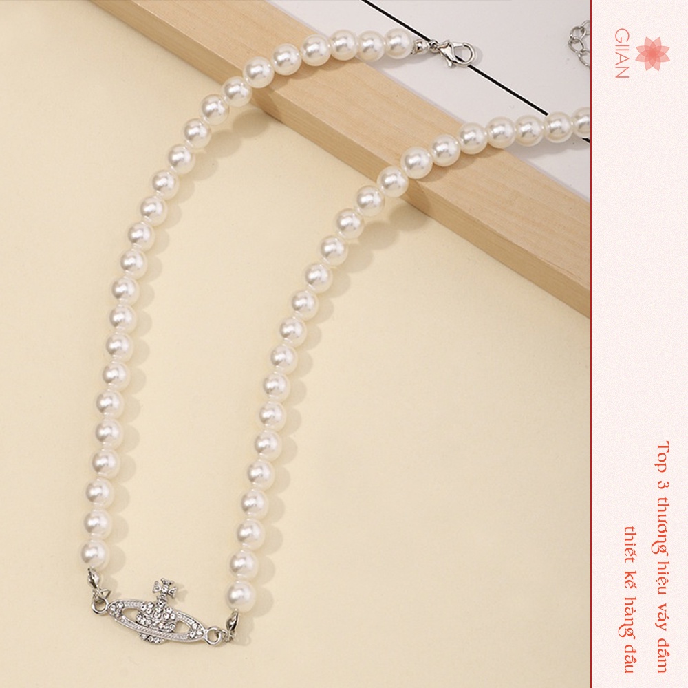 Dây Chuyền Mặt Hình Hành Tinh Đính Ngọc - GIIAN - PK-DC-01