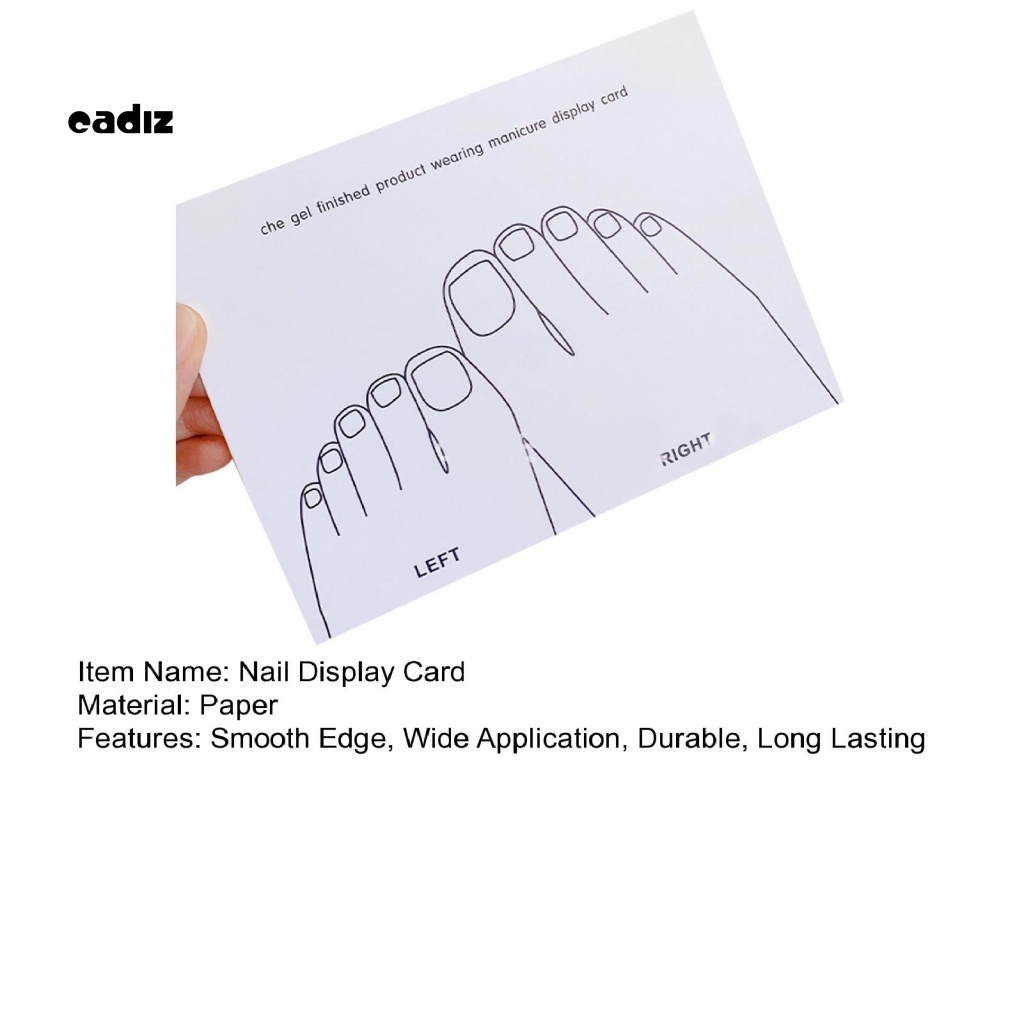 Bộ 5 Thẻ Trưng Bày Móng Tay Giả Tiện Lợi Edge