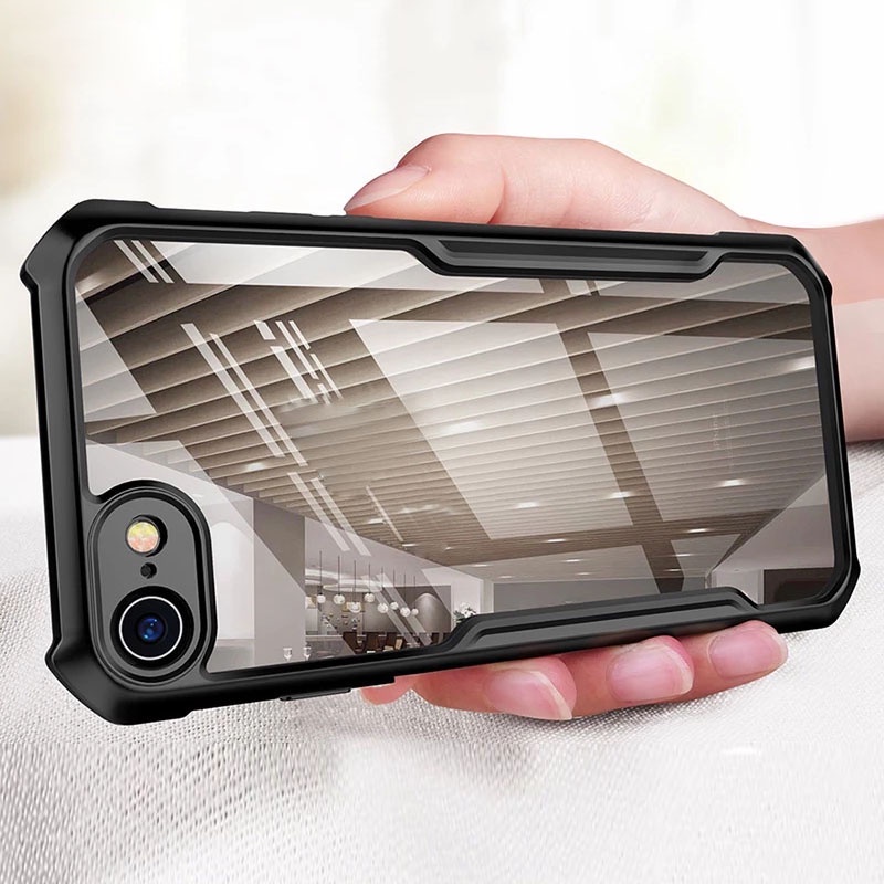 Ốp lưng XUNDD iPhone 8 Plus/7 Plus/SE 2020/XsMax/11ProMax/12ProMax/13Pro/14Pro/15ProMax, Lưng trong Viền TPU Chống sốc