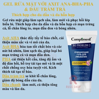 Gel Rửa Mặt Compliment No Problem Cho Da Nhờn Mụn