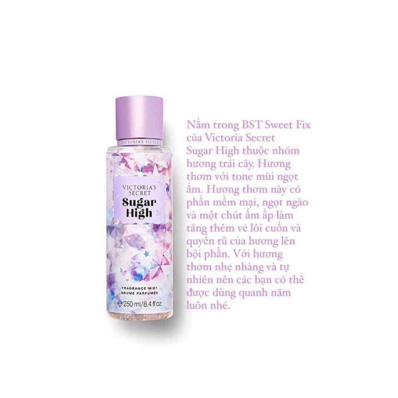 Xịt thơm toàn thân Victoria's Secret, Xịt thơm body mist, xịt thơm bath & body works mẫu mới đủ mùi | Thế Giới Skin Care