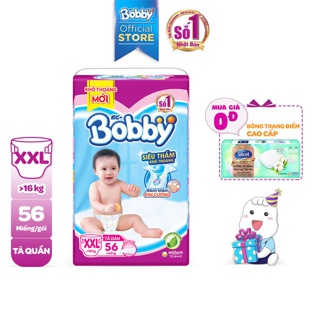 Tã dán Bobby XXL56 (trên 16kg)