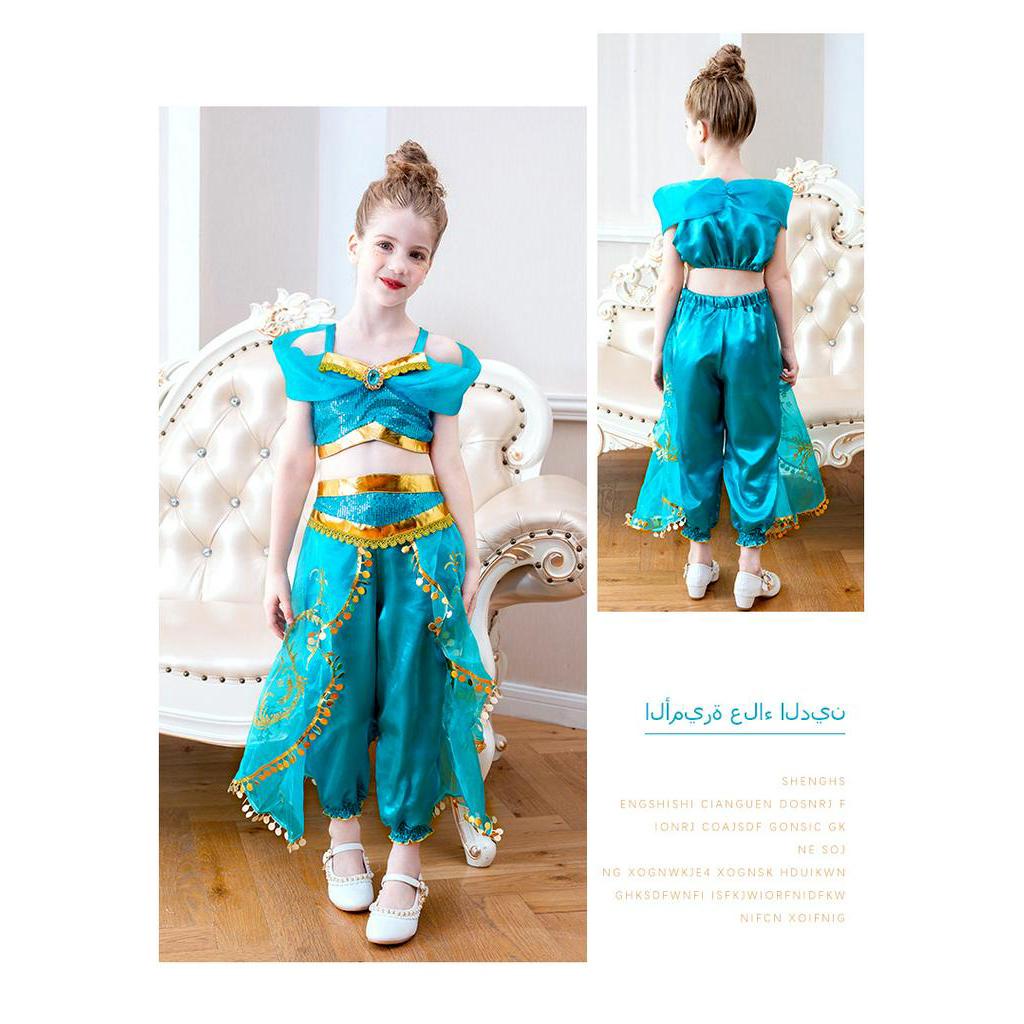 Đầm Công Chúa Jasmine Trong Aladdin Xinh Xắn Cho Bé Gái