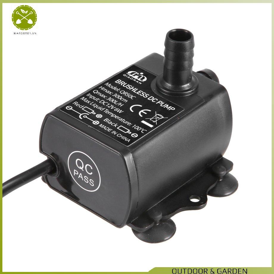 Máy Bơm Nước Dc 5.5x2.1mm Dc12V 6w 300l / H