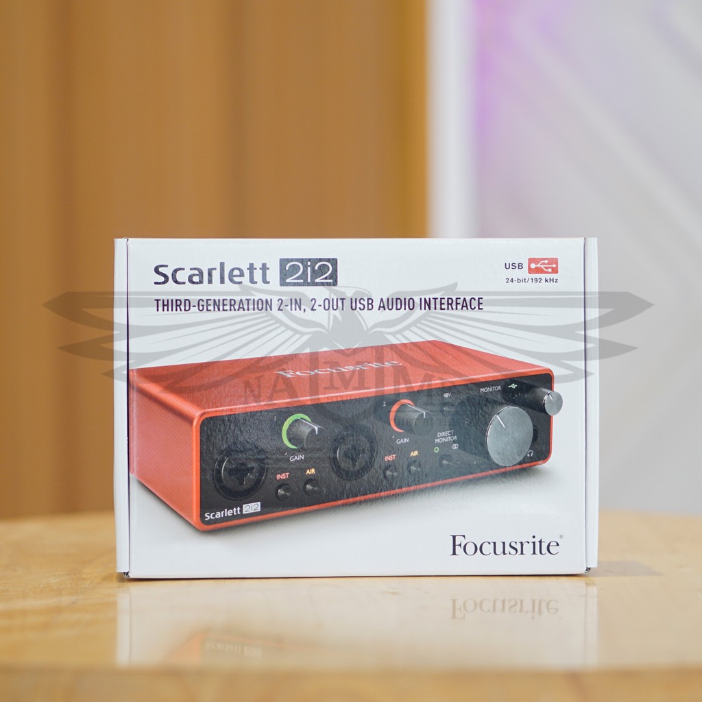 Sound card thu âm Focusrite Scarlett 2i2 Gen 3 - Chính hãng bảo hành 3 năm