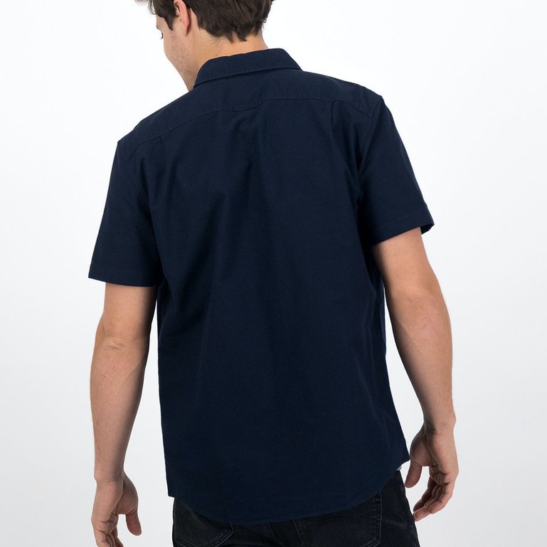 Áo Sơ Mi Nam Ngắn Tay Vải Oxford - FO76 Kho Hàng Xuất Dư