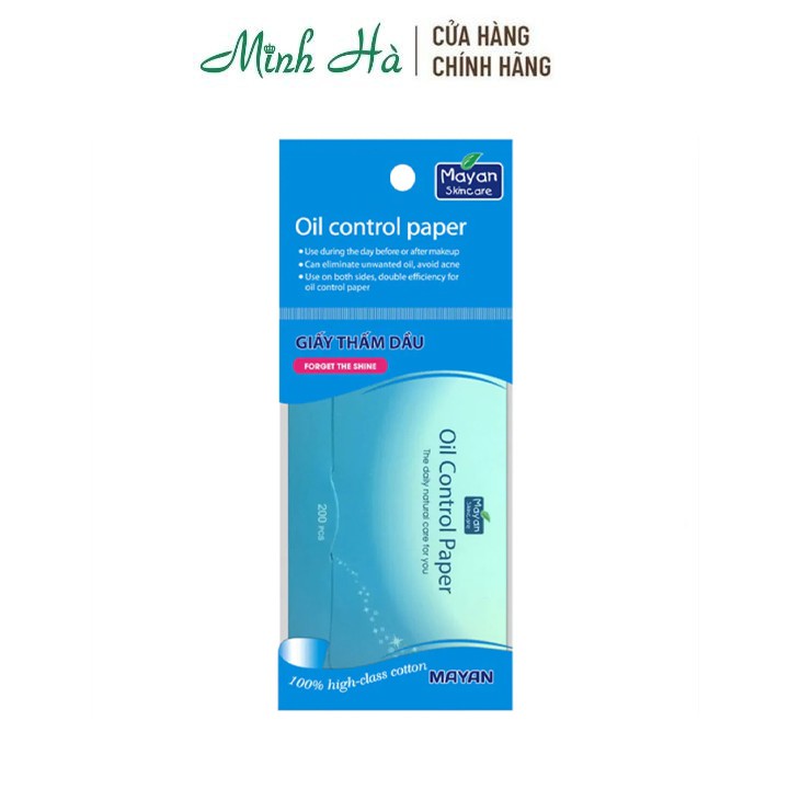 Giấy thấm dầu Mayan Skincare Oil Control Paper 200 tờ